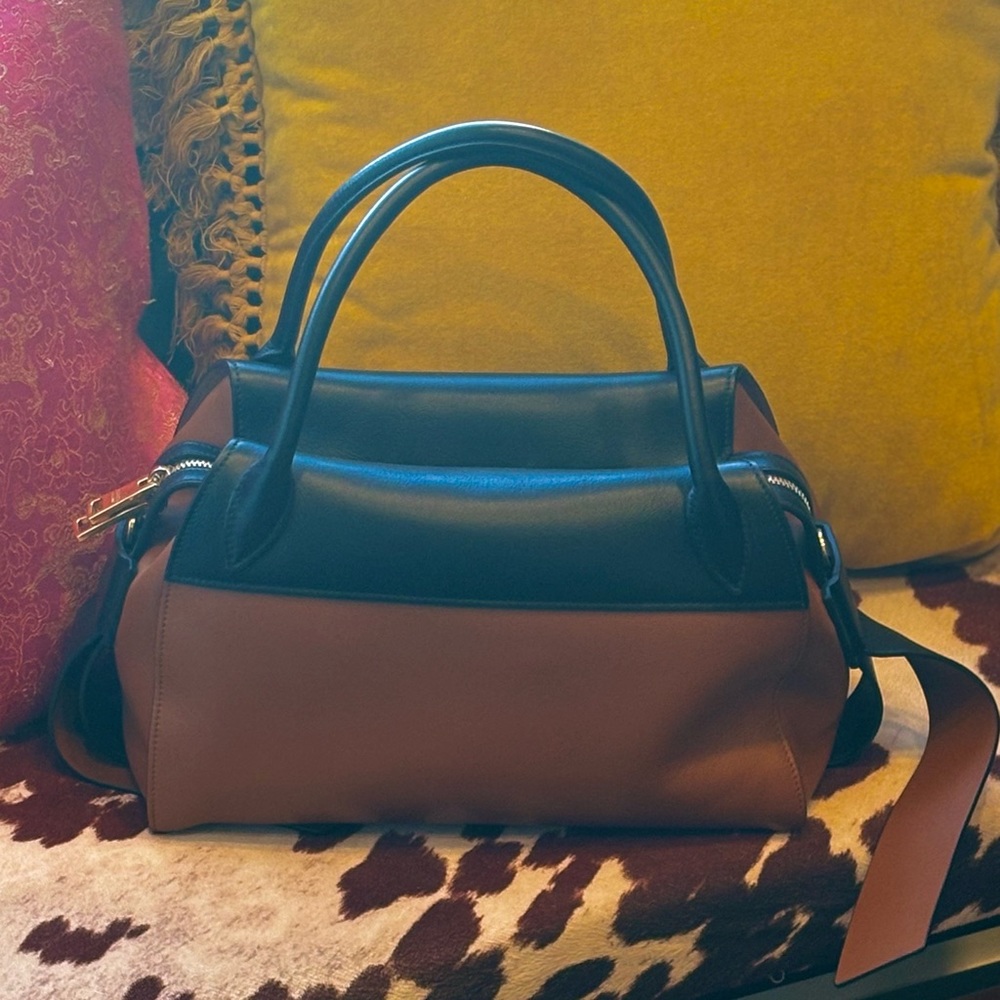 Prada Bowling Ribbon Bicolor Double-Handle Prada Tote Bag NWT - Picture 14 of 16